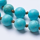 Natural Howlite Beaded Necklaces(NJEW-P202-36-A08)-2
