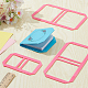3Pcs 3 Styles Acrylic Sticky Notes Bookbinding Guide Template(DIY-WH0622-192)-5
