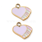304 Stainless Steel Enamel Pendants, Heart Shape Palette Charms, Ion Plating(IP), Golden, 9.5x10x1.5mm, Hole: 1.5mm(SA-CBA7876-20G)