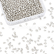 1Bag Tin Beads, Tin Granules, Platinum, 0.4~0.55x0.3~0.4x0.2~0.4cm, 100pcs/bag, 1bag(TOOL-CA0001-12)