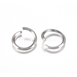 Tarnish Resistant 304 Stainless Steel Jump Rings, Open Jump Rings, Round Ring, Stainless Steel Color, 10 Gauge, 21x2.5mm, Inner Diameter: 16mm(STAS-G225-14P-04)