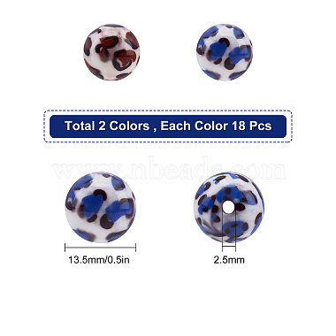 SUNNYCLUE Opaque Resin Beads(RESI-SC0001-47)-2