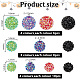 ARRICRAFT 88Pcs 11 Style Resin Rhinestone Beads(RESI-AR0001-40)-2