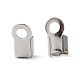 304 Stainless Steel Fold Over Crimp Cord Ends(X-STAS-M009-01A)-1