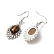 Natural & Synthetic Mixed Gemstone Teardrop Dangle Earrings(EJEW-K246-01P)-4