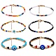 Ensemble de bracelets en perles de verre de style 6pcs 6(BJEW-SZ0001-98)-1