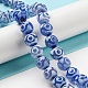 Blue Tibetan Style dZi Beads Strands(TDZI-NH0001-A03-02)-2