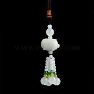 Natural Jadeite Pendant Decorations, Pig, 155mm(G-H306-04B)