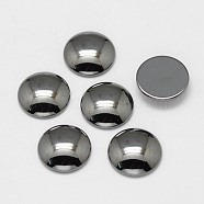 Non-magnetic Synthetic Hematite Cabochons, Half Round/Dome, 10x2.8mm(X-G-P162-05-10mm)