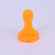 Plastic Pawn Chess Pieces, for Board Games, Component, Tabletop Markers, Arts and Crafts, Orange, 16x23.5mm(AJEW-WH0119-17E)