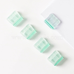 Plastic Clips, Bookmark Marking Clip for Paper Document, School Office Supplies, Aquamarine, 20x15mm(PW-WG95729-02)