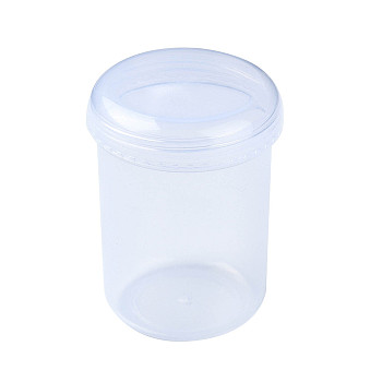 Plastic Bead Containers, Column, Clear, 4.25x5.75cm