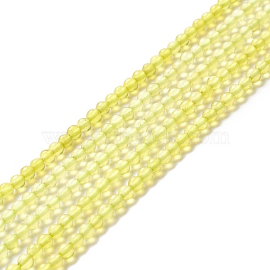 Yellow Round Other Jade Beads