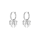 Stainless Steel Bowknot Dangle Earrings(UM1027-2)-1