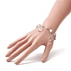 Star & Heart & Music Note Alloy Charm Bracelet(BJEW-JB09308)-3