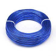 Round Aluminum Wire, Bendable Metal Craft Wire, for DIY Jewelry Craft Making, Royal Blue, 9 Gauge, 3.0mm, 25m/500g(82 Feet/500g)(AW-S001-3.0mm-09)