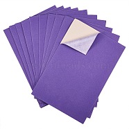 Jewelry Flocking Cloth, Self-adhesive Fabric, Blue Violet, 40x28.9~29cm(X-TOOL-WH0143-78K)