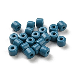 Opaque Acrylic Beads, Column, Steel Blue, 6.5x5mm, Hole: 2mm, about 3000pcs/500g(OACR-B013-25K)