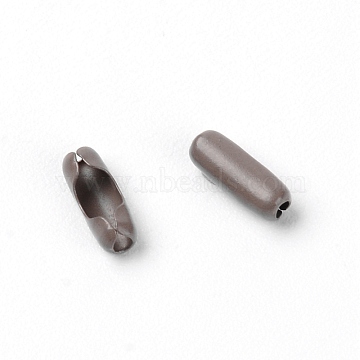 Iron Ball Chain Connectors, Column, Dark Gray, 8.5x3mm, 10pcs/bag(IFIN-TAC0002-19L)