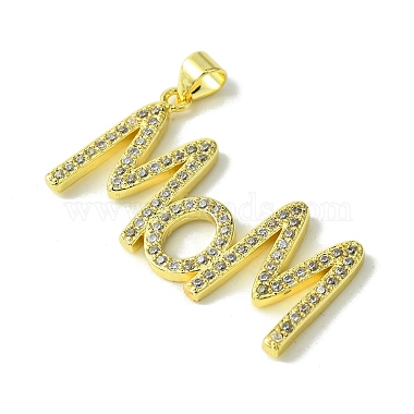 Fête des mères véritable 18k pendentifs en laiton plaqué or micro pavé de zircone cubique(KK-H472-06C-G01)-2