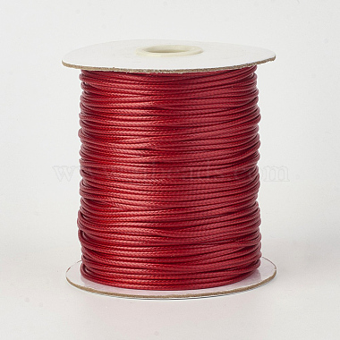 1.5mm DarkRed Waxed Polyester Cord Thread & Cord