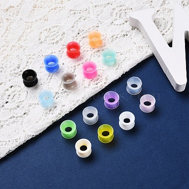 32Pcs 16 Colors Silicone Thin Ear Gauges Flesh Tunnels Plugs(FIND-YW0001-17B)-6