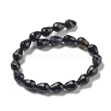 Dyed & Heated Natural Black Agate Beads Strands(G-P520-B15-01)-3