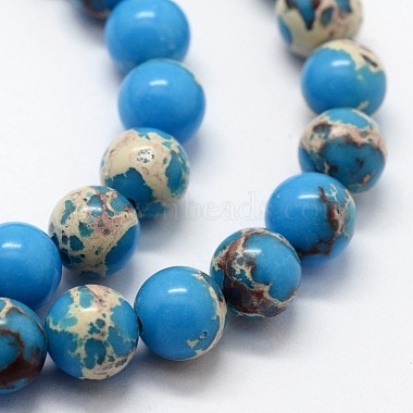 Synthetic Imperial Jasper Beads Strands(G-I199-35-6mm-E)-3