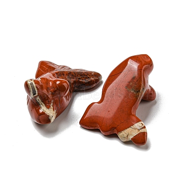 Figuras de peces de colores curativos tallados en jaspe rojo natural(DJEW-D012-08G)-2