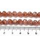 brins de perles de pierre de soleil en or naturel(G-B088-C21-06)-5