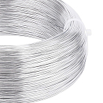 Round Aluminum Wire, for Jewelry Making, Silver, 22 Gauge, 0.6mm, about 918.63 Feet(280m)/250g(AW-BC0007-0.6mm-01)