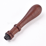 Pear Wood Handle, for Wax Seal Stamp, Wedding Invitations Making, BurlyWood, 80x18mm, Inner Diameter: 7.5mm(AJEW-WH0121-35D)