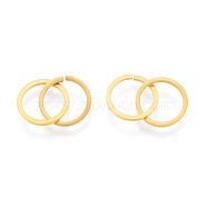 201 Stainless Steel Linking Rings, Quick Link Connectors, Ring, Real 18K Gold Plated, 21.5mm(STAS-N090-LA1002-2)