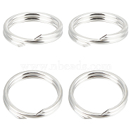 20Pcs 925 Sterling Silver Double Loop Jump Rings, Round Rings, Silver, 7x1mm, Inner Diameter: 5.5mm(STER-BBC0002-11B-S)