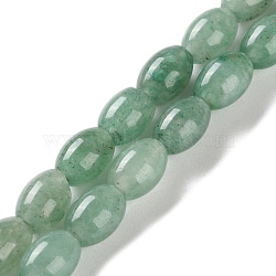 Natural Green Aventurine Beads Strands, Rice, 9x6mm, Hole: 1mm, about 44pcs/strand, 15.94 inch(40.5cm)(G-I369-B08-01)