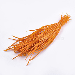 Goose Feather Costume Accessories, Dyed, Coral, 150~265x3~4mm, about 100pcs/bundle(FIND-T037-09H)