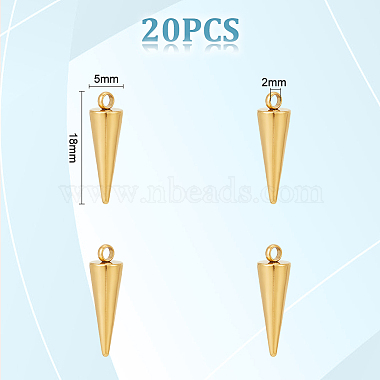 unicraftale 20pcs 304 pendentifs en acier inoxydable(STAS-UN0048-02)-3