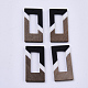 Resin & Walnut Wood Pendants(X-RESI-N025-001A-B01)-1