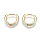 Golden Plated Brass Huggie Hoop Earrings(EJEW-L231-27G)-1