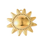 304 Stainless Steel Pendants, Golden, Sun, 44.5x47x5mm, Hole: 4.5x3.5mm(STAS-C147-05G)