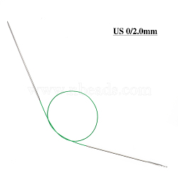 Stainless Steel Circular Knitting Needles, Double Pointed Knitting Needles, with Aluminum, Random Color, 650x2mm(SENE-PW0003-087A)