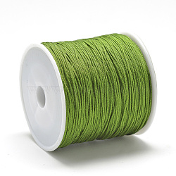Nylon Thread, Chinese Knotting Cord, Olive Drab, 1.5mm, about 142.16 yards(130m)/roll(NWIR-Q009B-214)