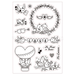 PVC Plastic Stamps, for DIY Scrapbooking, Photo Album Decorative, Cards Making, Stamp Sheets, Bird Pattern, 16x11x0.3cm(DIY-WH0167-56-472)