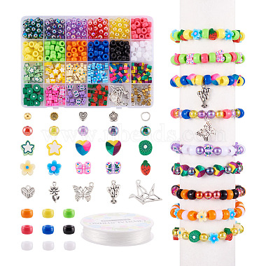 Mixed Color Polymer Clay Bracelets