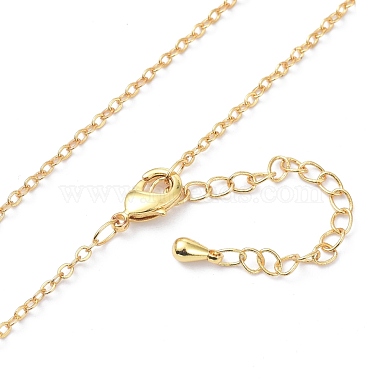 Brass Chain Necklacess(KK-P205-01G)-3