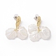 Acrylic Imitation Shell Dangle Earrings(EJEW-L281-05LG)-1