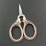 201 Stainless Steel Scissors, Craft Scissor, for Needlework, Red Copper & Stainless steel Color, 60x42x0.3mm(PW22071354266)
