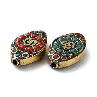 Handgemachte tibetischen Stil Perlen(KK-G473-01AG)-3