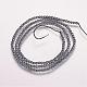 Electroplate Non-magnetic Synthetic Hematite Beads Strands(G-P244-25-2mm)-2