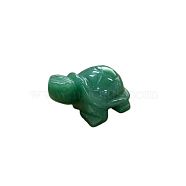 Natural Green Aventurine Carved Healing Tortoise Figurines, Reiki Stones Statues for Energy Balancing Meditation Therapy, 53~54.5x35~37x23~25.5mm(DJEW-PW0012-031B-02)